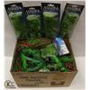 Image 1 : BOX OF ASSORTED AQUARIUM PLASTIC PLANTS,