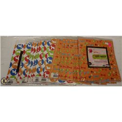 LOT OF PET FRIENDLY WRAPPING PAPER.