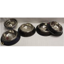 LOT OF APPROX. 11 STAINLESS STEEL BOWLS.
