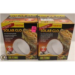 LOT OF 2 EXOTERRA SOLAR GLO SUN SIMULATING BULBS