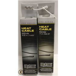 LOT OF 2 EXOTERRA HEAT CABLES