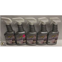 5 BOTTLES OF URINE OFF HARD SURFACE SPRAYER.