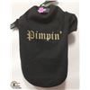 Image 1 : "PIMPIN" BLACK PET SHIRT SIZE MEDIUM.