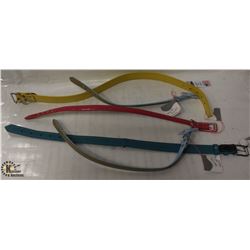 BAG OF 5 ASSORTED SIZE & COLORED COLLARS.