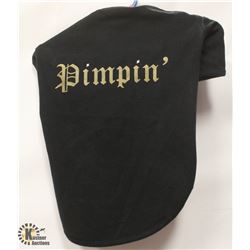 "PIMPIN" BLACK PET SHIRT SIZE LARGE.