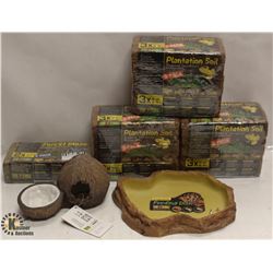 LOT OF ASSORTED EXOTERRA AQUARIUM SUPPLIES INCL