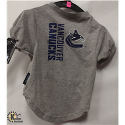 VANCOUVER CANUCKS PET T-SHIRT SIZE LARGE.