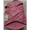 Image 1 : PINK PET RAIN JACKET SIZE MEDIUM.