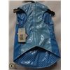 Image 1 : BLUE PET RAIN JACKET SIZE LARGE.