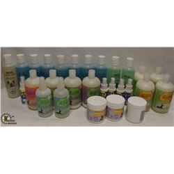 LARGE BOX OF ASSORTED PET SHAMPOO.