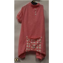 PINK PET ONESIE SIZE X-LARGE.