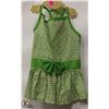 Image 1 : GREEN MS DAISY PET DRESS SIZE SMALL.