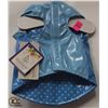 Image 1 : BLUE PET RAIN JACKET SIZE X-SMALL.