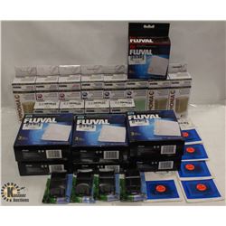BOX OF FLUVAL PRODUCTS INCL REPLACEMENT FILTER