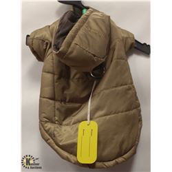 GOOBY OLIVE PET JACKET SIZE MEDIUM.