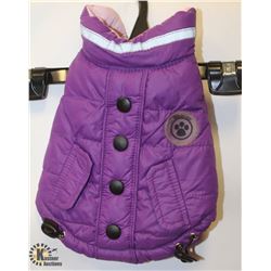 PURPLE REVERSIBLE PET VEST SIZE X-SMALL.