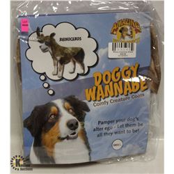 DOGGY WANNABE RHINOCEROS COSTUME SIZE SMALL