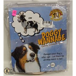DOGGY WANNABE COW COSTUME SIZE SMALL