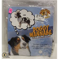 DOGGY WANNABE COW COSTUME SIZE SMALL