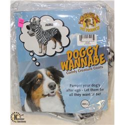 DOGGY WANNABE ZEBRA COSTUME SIZE SMALL
