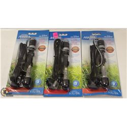 LOT OF 3 MARINA MINI 25W SUBMERSIBLE AQUARIUM