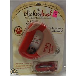 THE CLICKER LEASH FOR DOGS UNDER 25 LBS.