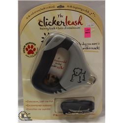 THE CLICKER LEASH FOR DOGS UNDER 25 LBS.