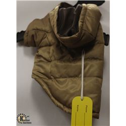 GOOBY OLIVE PET JACKET SIZE X-SMALL