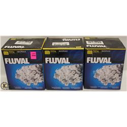 3 BOXES OF FLUVAL BIOMAX 1100G PER BOX