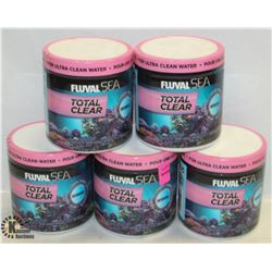 5 TUBS OF FLUVAL SEA TOTAL CLEAR, DETOXIFIES