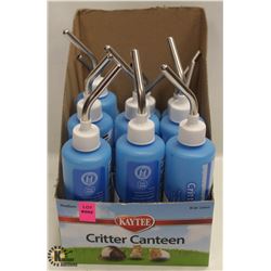 12 ASSORTED SIZE CRITTER CANTEEN