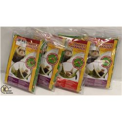 LOT OF 4 LIVING WORLD FERRET HAMMOCK