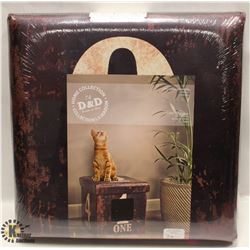 D & D CAT OTTOMAN DARK BROWN