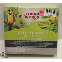 LIVING WORLD CREATE YOUR OWN BIRD TOYS.