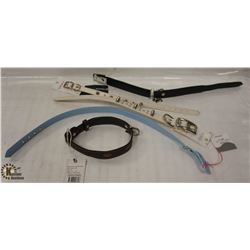 BAG OF 5 ASSORTED DOG COLLARS