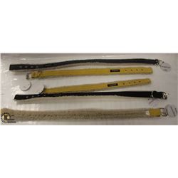 BAG OF 5 ASSORTED SIZES WAGWEAR DOG COLLARS