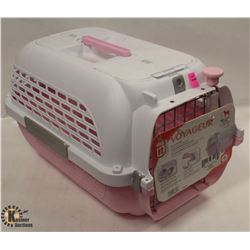 DOGIT PINK & WHITE VOYAGEUR SMALL PET CARRIER