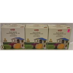 LOT OF 3 LIVING WORLDS PLAY HOUSE