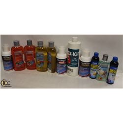 BAG OF ASSORTED AQUARIUM  WATER TREATMENTS