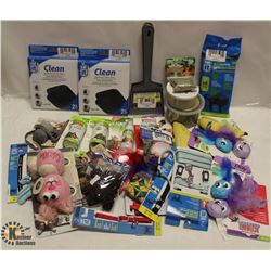 LOT OF ASSORTED CAT PRODUCTS INCLUDING CATNIP,