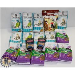 BOX OF ASSORTED BIRD FOOD