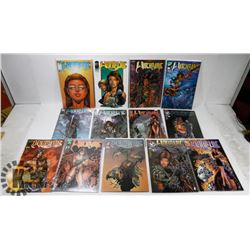 LOT OF 13 ASSORTED WITCHBLADE COMIC BOOKS