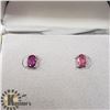 Image 2 : SILVER RUBY EARRINGS