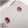 Image 3 : SILVER RUBY EARRINGS