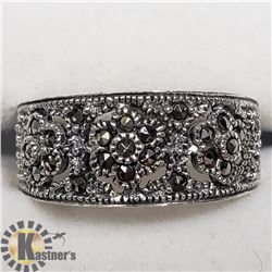 SILVER MARCASITE RING
