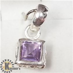 SILVER AMETHYST PENDANT