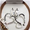 Image 1 : SILVER 2 HEART PENDANT