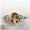 Image 1 : SILVER CITRINE RING