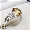 Image 3 : SILVER CITRINE RING