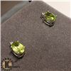 Image 3 : SILVER PERIDOT DIAMOND EARRINGS